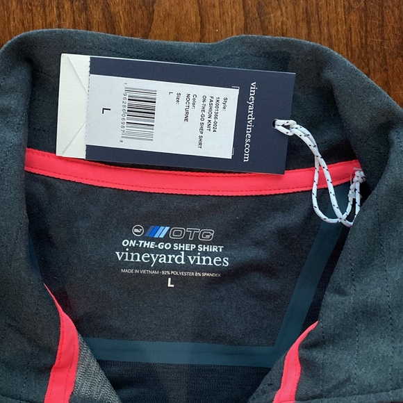 Vineyard Vines On-the-Go Shep Shirt, Nocturne (med gray), L - Picture 2 of 3